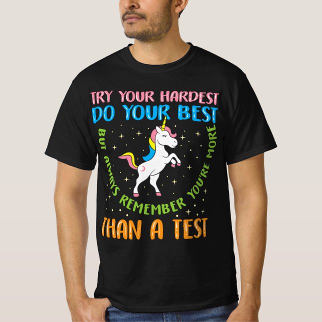 Camiseta Funny Test Day Testing Mode Teacher Exam  (Anverso)