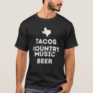 Camiseta Funny Texas Pride Tacos Country Music Holiday