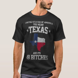 Camiseta Funny Texas Y Sus 49 Estados Unidos Texan Vintage 