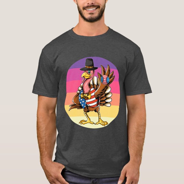 Camiseta Funny Thanksgiving Day Turkey (Anverso)