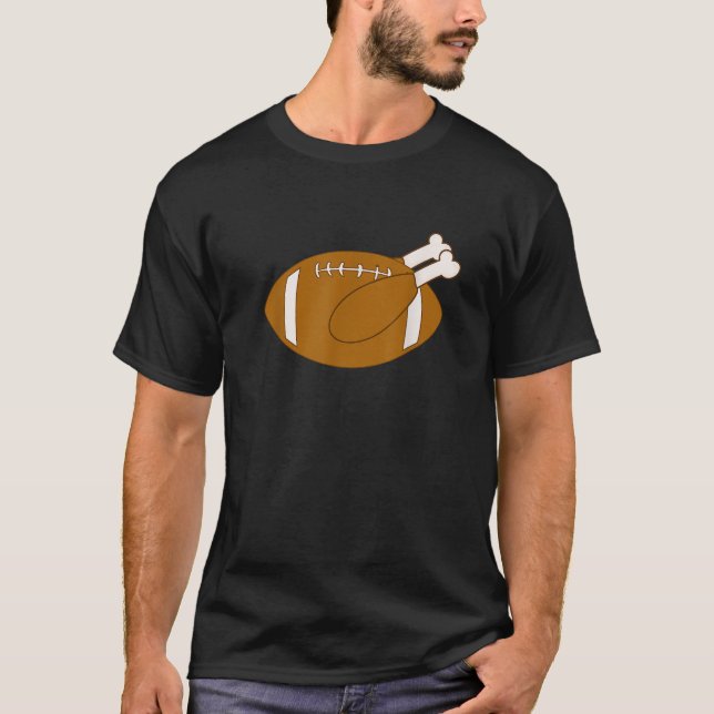CAMISETA FUNNY THANKSGIVING FOOTBALL TURKEY  (Anverso)