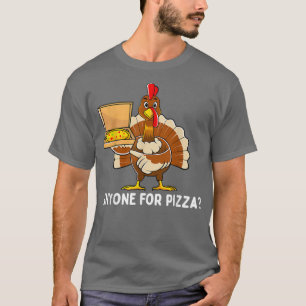 Camiseta Funny Thanksgiving Turkey Pizza Men Kids Boys Gift