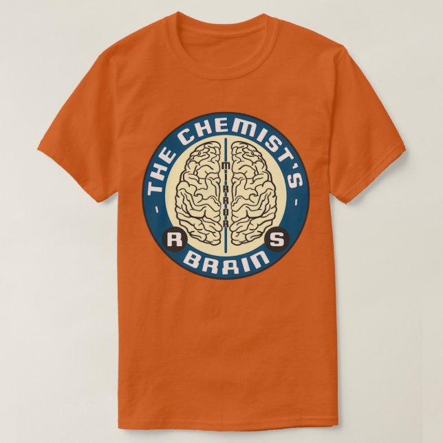 Camiseta Funny the chemists brain in chemistry theme (Diseño del anverso)