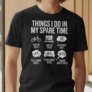 Camiseta Funny Things I Do In My Spare Time Biker