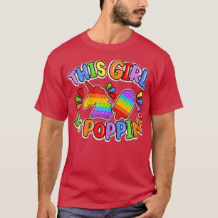 Camiseta Funny This Girl Is Poppin' Cool Fidget Shape Pop I