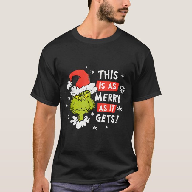 Camiseta Funny This Is As Merry As It Gets Christmas, Sarca (Anverso)