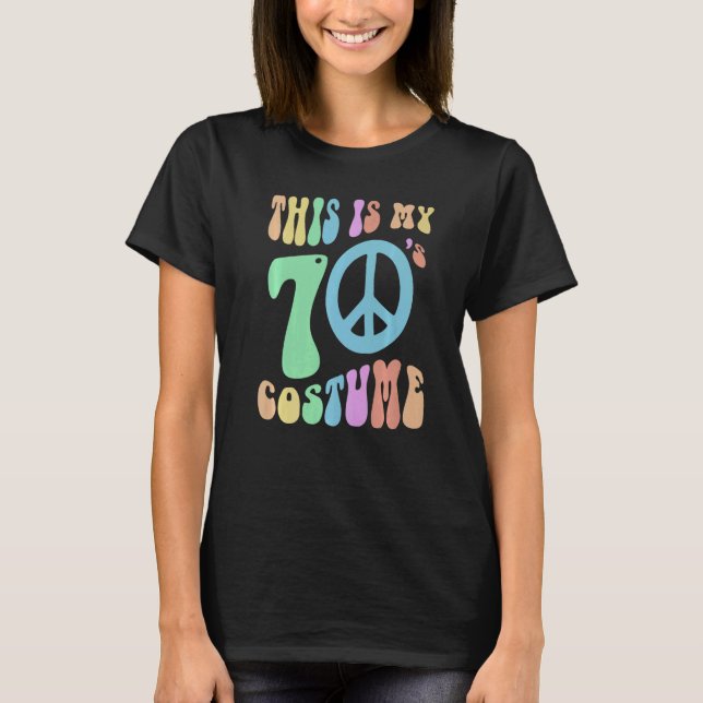 Camiseta Funny THIS IS MY SEVENTIES COSTUME Groovy 70's Spo (Anverso)