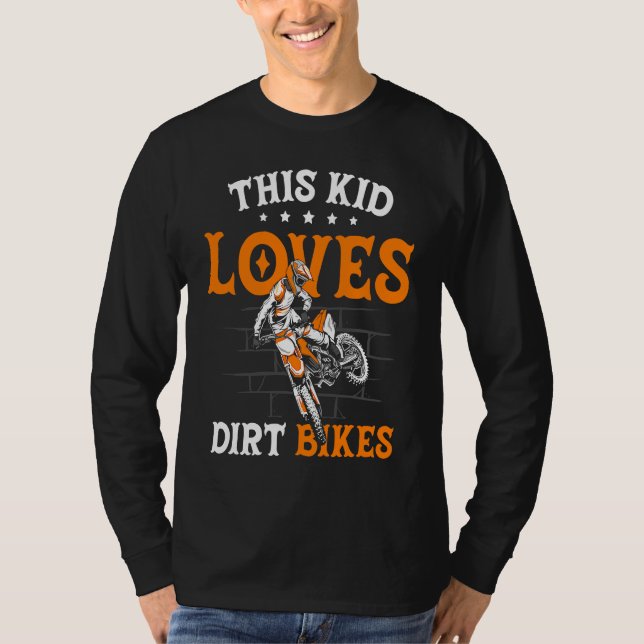 Camiseta Funny This Kid Loves Dirt Bikes Motocross Dirt Bik (Anverso)
