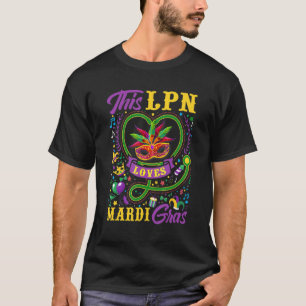 Camiseta Funny This Lpn Loves Mardi Gras Crawfish Carnival 