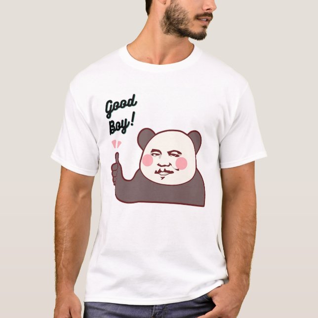 Camiseta Funny Thumbs Up Panda Meme (Anverso)