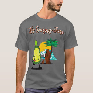 Camiseta Funny Tiempo de Surfing Aguacate Itx27s