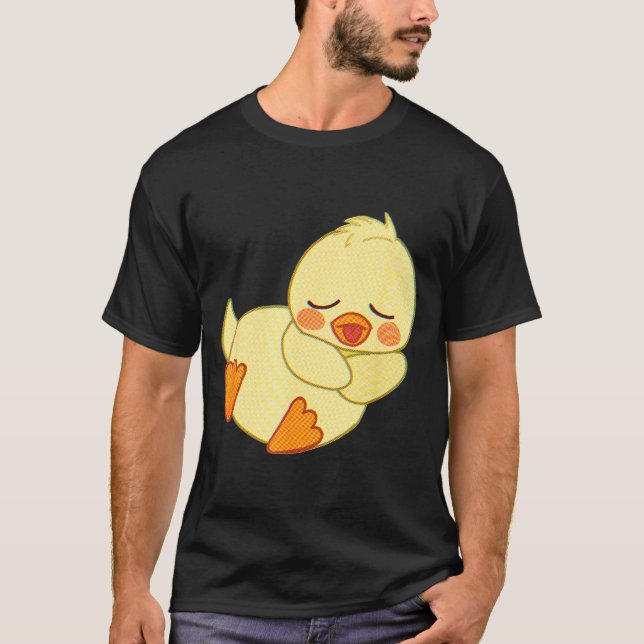 Camiseta Funny Tired As Duck I Love Cute Ducklings Quote Gi (Anverso)