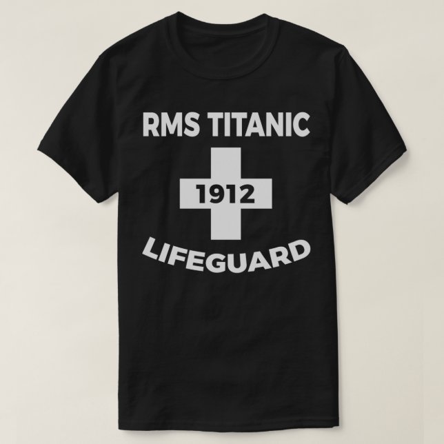 Camiseta Funny Titanic Lifeguard Vintage Cruise Sinking Shi (Diseño del anverso)