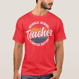 Camiseta Funny Title Profession Middle School Teacher