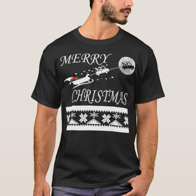 Camiseta Funny Tow Truck Driver Navidades T Gift Repo Man  (Anverso)