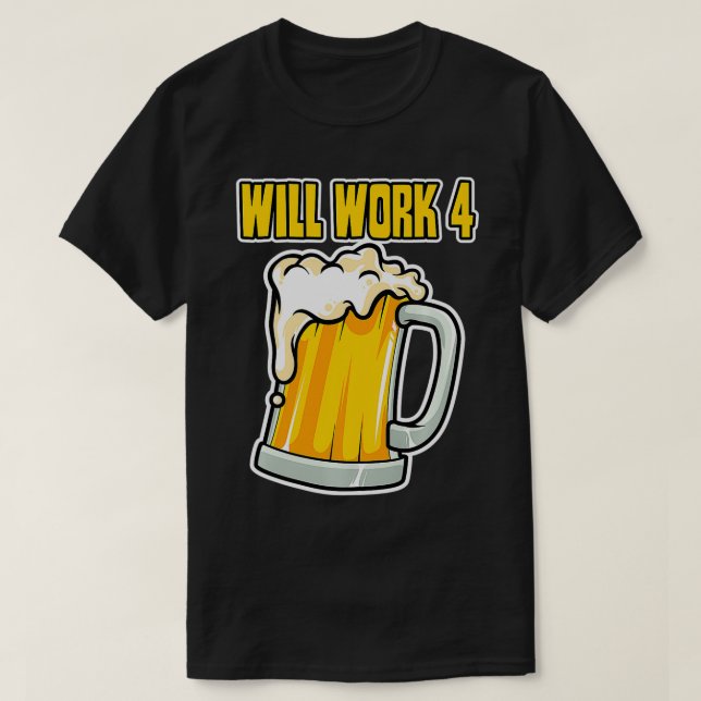 Camiseta Funny trabajará para Beer Premium (Diseño del anverso)