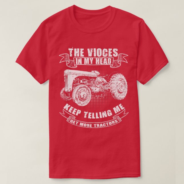 Camiseta Funny Tractor Tee Get More Tractors Farmer Design  (Diseño del anverso)