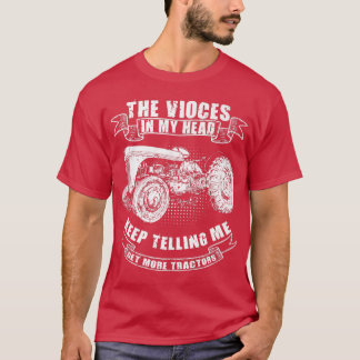 Camiseta Funny Tractor Tee Get More Tractors Farmer Design 