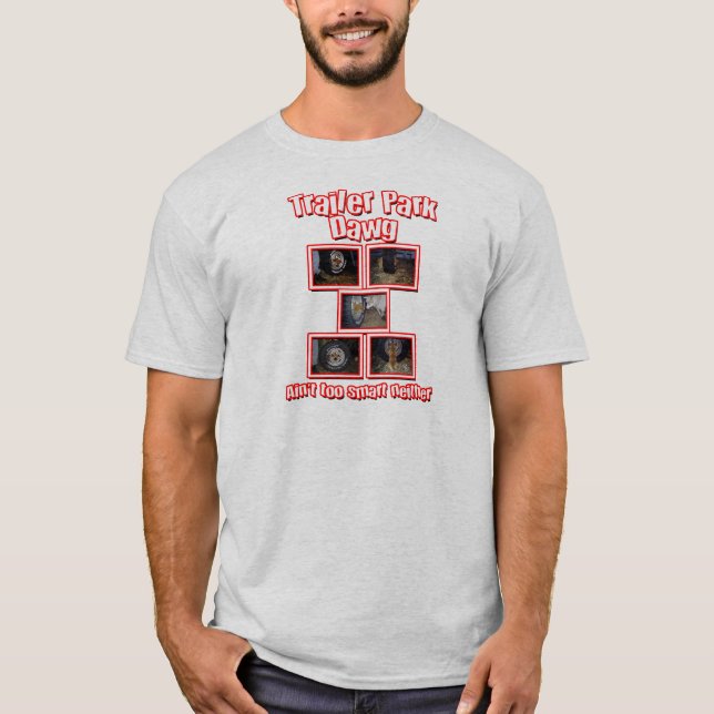 Camiseta Funny Trailer Park Dawg Red (Anverso)