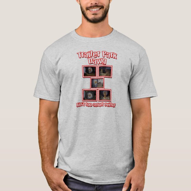 Camiseta Funny Trailer Park Dawg Red (Anverso)
