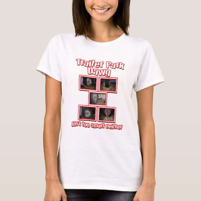 Camiseta Funny Trailer Park Dawg Red (Anverso)