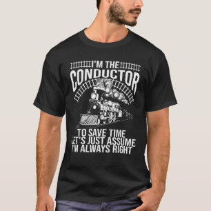 Camiseta Funny Train Conductor Regalo Cute Ingeniero del Me