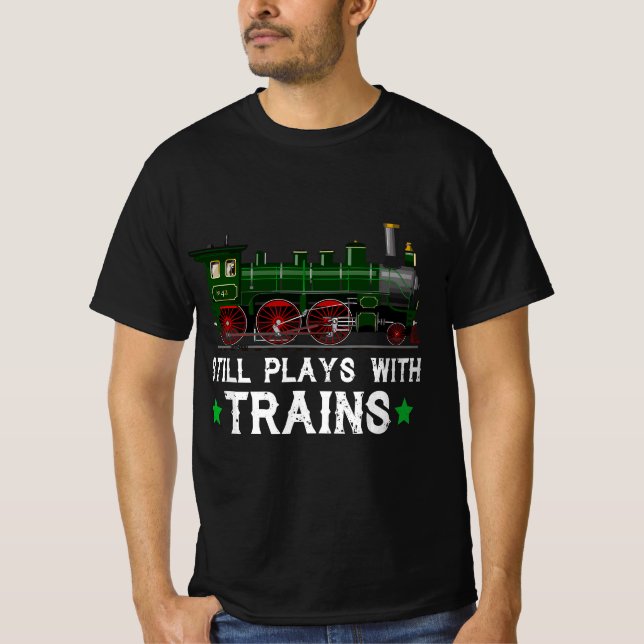 Camiseta Funny Train For Trains Lovers Men Train Engine Dri (Anverso)