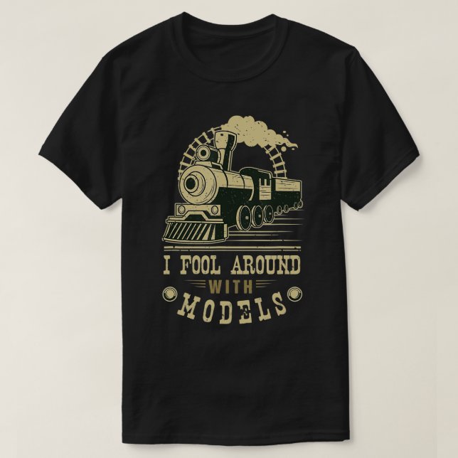 Camiseta Funny Train Model Railway Guay Trains Hobby Steam (Diseño del anverso)