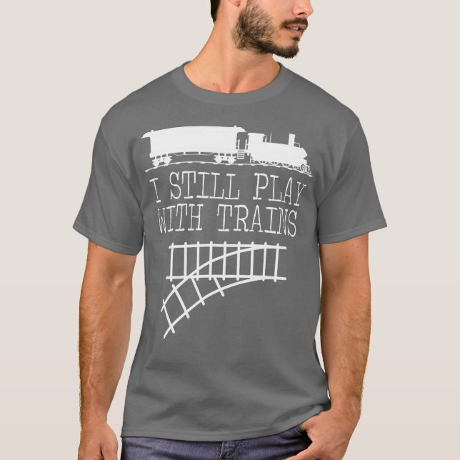 Camiseta Funny Train Railway Locomotive Steam Model (Anverso)