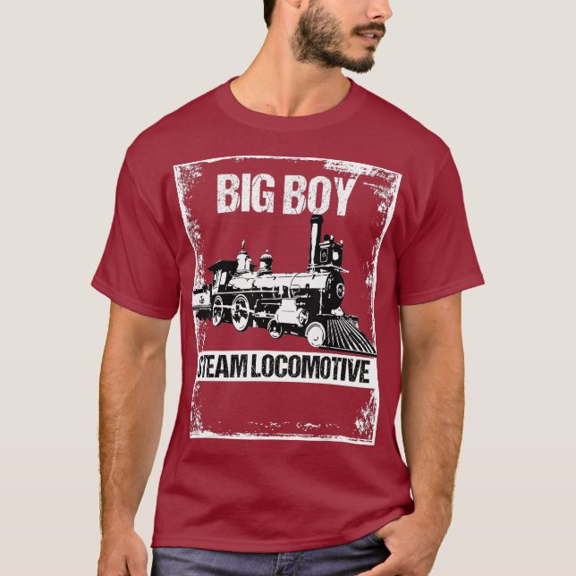 Camiseta Funny Train Railway Locomotive Steam Model _12 (Anverso)