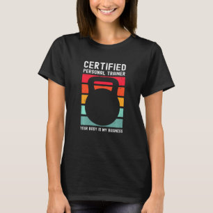 Camiseta Funny Trainer Fitness Certified Personal Trainer