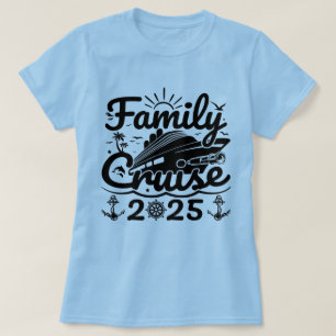 Camiseta Funny travesía en crucero de la familia Lover 2025