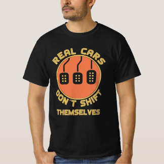 Camiseta Funny Tres Pedales de coches regalo Tren clásico