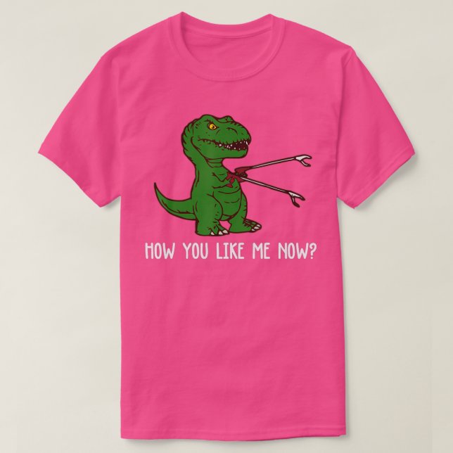 Camiseta Funny TRex Dino Pun How You Like Me Now Dinosaur  (Diseño del anverso)