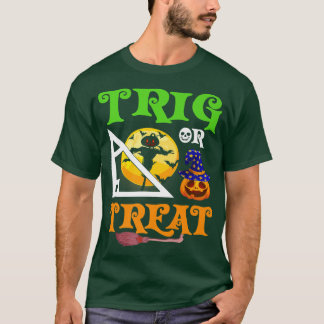 Camiseta Funny Trig Or Treat Math Teacher Lover Halloween C