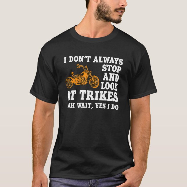 Camiseta Funny Trike Motorcycle Triker Biker (Anverso)