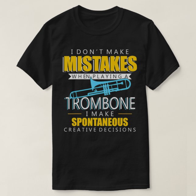 Camiseta Funny Trombone Music InstruPlayer (Diseño del anverso)