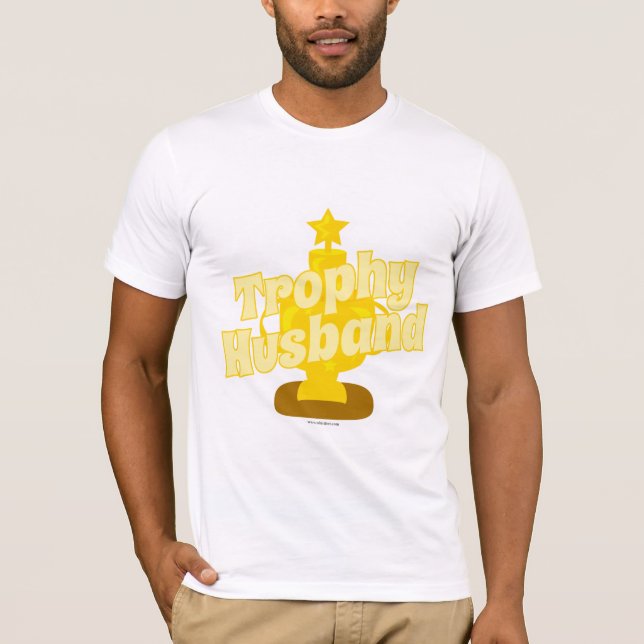 Camiseta Funny Trophy Husband Personalizable Design (Anverso)