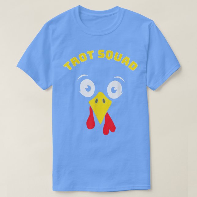 Camiseta Funny Trot Squad Turkey Face Thanksgiving Runner C (Diseño del anverso)