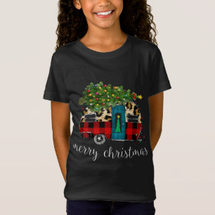 Camiseta Funny Truck Camping Camper Navidades Buffalo Plaid