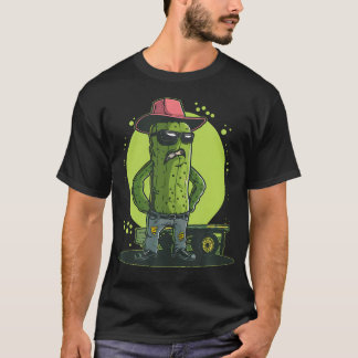 Camiseta Funny Trucker Pickle With Cowboy Hat Costume