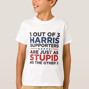 Camiseta Funny Trump 1 de 3 partidarios de Kamala Harris