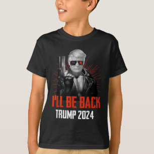 Camiseta Funny Trump 2024 45 47 Trumpinator volverá