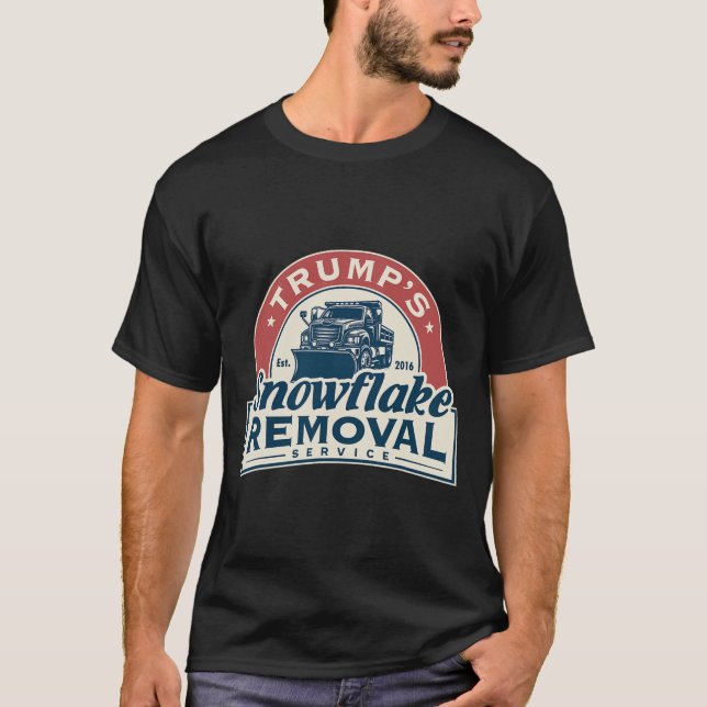Camiseta Funny Trump 2024, el servicio de remoción de copos (Anverso)
