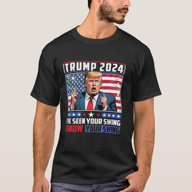 Camiseta Funny Trump 2024 He visto tu costura conozco tu (Anverso)
