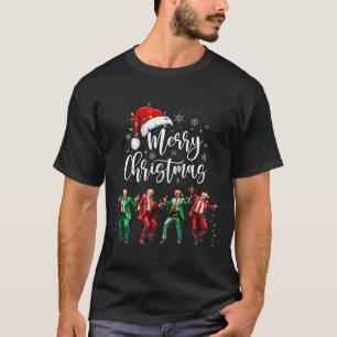 Camiseta Funny Trump baila Papá Noel Feliz Navidad