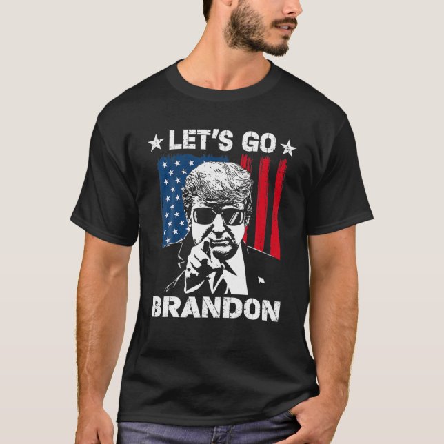 Camiseta Funny Trump deja que Brandon se vaya Brandon (Anverso)