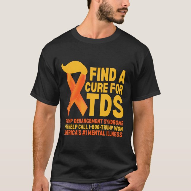 Camiseta Funny Trump Derangement Syndrome Tds Awareness Rep (Anverso)