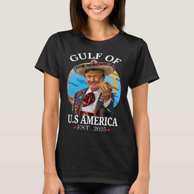 Camiseta Funny Trump Golfo De Estados Unidos 2025 Trump Mer (Anverso)