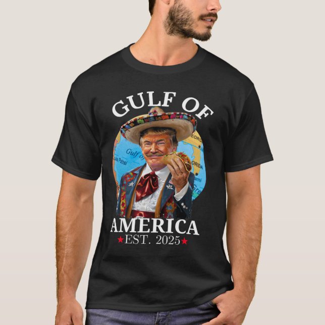 Camiseta Funny Trump Golfo De Estados Unidos 2025 Trump Mer (Anverso)